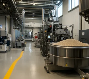 خط تولید خوراک ماهیان با ماشین‌آلات پیشرفته