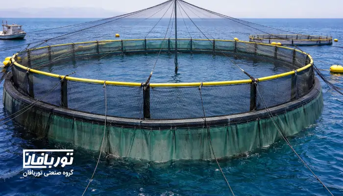 سیستم حفاظت چندلایه قفس پرورش ماهی: تور ضدشکارچی، اسکرت و لایههای مکمل